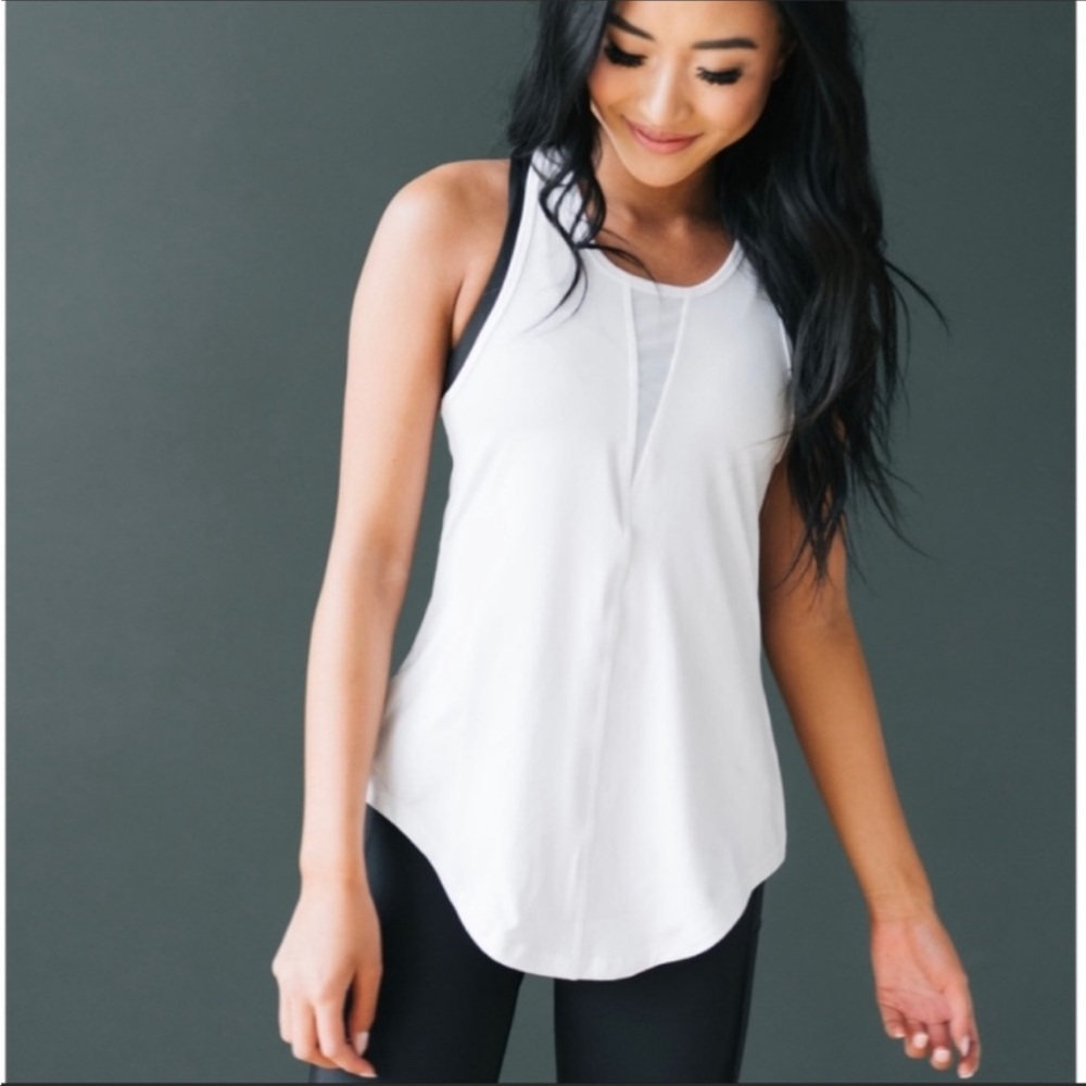 Zyia NWT Active Effortless White Tank Top  XXL